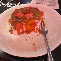 Strawberry tiramisu  at RAZZO Vegan Pizza Bar in Cologne