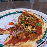 Got hungry, forgot to take a before photo 😅 at RAZZO Vegan Pizza Bar in Cologne