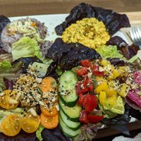 Daily plate at Zirael Vegan Restaurant in Kyoto