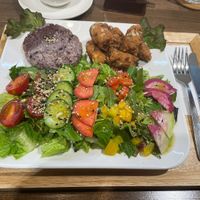 Fries soy meat plate  at Zirael Vegan Restaurant in Kyoto
