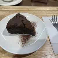 Chocolate brownie!  at Zirael Vegan Restaurant in Kyoto