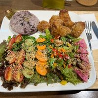 Fried Soy Meat Plate  at Zirael Vegan Restaurant in Kyoto