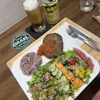 hamburger steak  at Zirael Vegan Restaurant in Kyoto