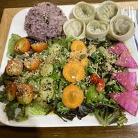 Dumpling menu  at Zirael Vegan Restaurant in Kyoto