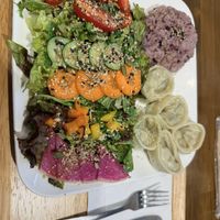 These are the dumplings! Very delicious!  at Zirael Vegan Restaurant in Kyoto