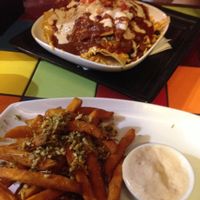 Aztec fries and nachos  at Pickled Cactus Mexican Restaurant in Biggera Waters