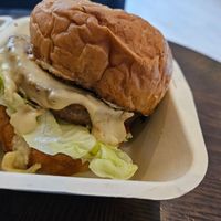 (grab order) Baked Bear Beyon Meat” Bbq And cashew Cheese at Veganerie - Kingkeaw in Bangkok