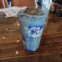 Blue superfoods smoothie at Veganerie - Lasalle in Bangkok