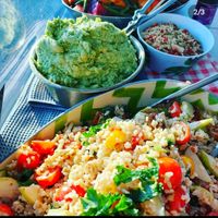 Salad at Fresh Corn Fritters in Parramatta