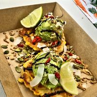 Avocadomash at Fresh Corn Fritters in Parramatta