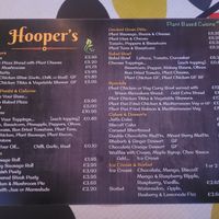 Hooper's Menu at Hooper's in Swansea