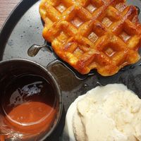 Waffels at Hooper's in Swansea