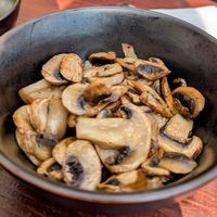 Garlic mushrooms at Hooper's in Swansea