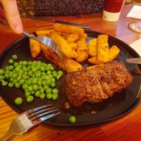 Steak and chips at Hooper's in Swansea