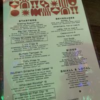 Menu  at Good Intentions in St Petersburg