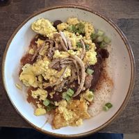 Breakfast burger  at Good Intentions in St Petersburg