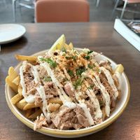 Crab fries  at Good Intentions in St Petersburg