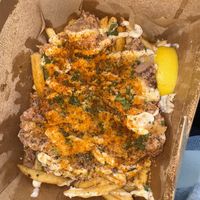 Crab fries   at Good Intentions in St Petersburg