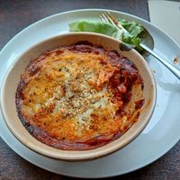 Delicious lasagne. at Zappa's in Totnes