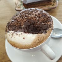 Cappuccino at Zappa's in Totnes