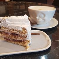 Coconut currant cake at Liu Dessert in Vilnius