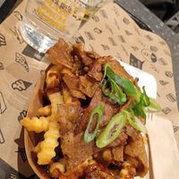 Kebba fries with bbq sauce at VINCENT - The Playce in Berlin