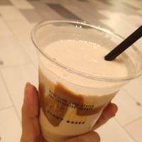 Cold vegan milkshake with winter species. 4€ and it's worth every cent! Also the cheese balls with dip are incredible!! at VINCENT - The Playce in Berlin