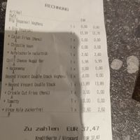 Receipt at VINCENT - The Playce in Berlin