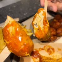 Inside the currywurst  at VINCENT - The Playce in Berlin