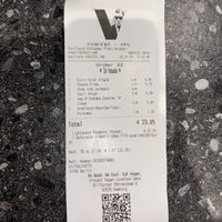 Receipt   at VINCENT - The Playce in Berlin