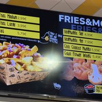 Menu Fries and more (Update  02/2026).  at VINCENT - The Playce in Berlin