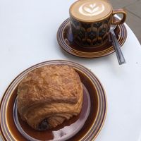 Pastry and coffee   at Third Culture in East London