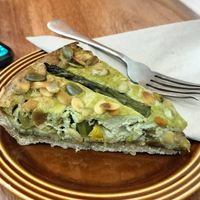 Vegan quiche at Third Culture in East London