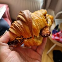 Breakfast croissant at Third Culture in East London