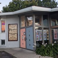 Outside of the restaurant at Madras Cafe in Appleton