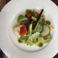 Aufstriche vom veganen Frühstück: Hummus, Avocadocreme, Ajvar   at Naglreiter Bäckerei in Eisenstadt