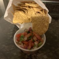 Chips and pico  at Neato Burrito in Spokane