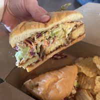 Bbq tempeh sandwich   at Broken Top Bottle Shop and Ale Cafe in Bend