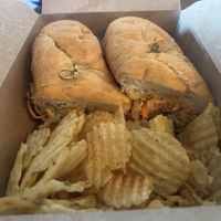 Hoisin tofu bahn mi  at Broken Top Bottle Shop and Ale Cafe in Bend