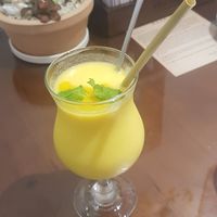 Mango smoothie at Heal & Celeb Vegan Restaurant in Ho Chi Minh City