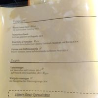 Menu 1 at Panoramarestaurant Bastei in Lohmen