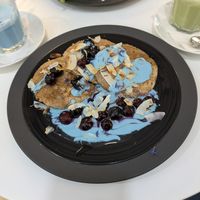 Oat pancakes at Mishto Café & Deli in Budapest