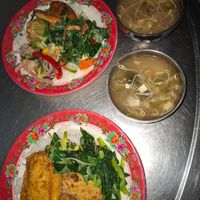 Food from the buffet selection at Hien Nam in Qui Nhon