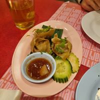 Vegetarian dumplings at nari Thai Eatery in Bern