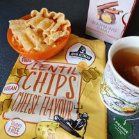 Lentil chips vegan cheese flavor at EkoPlaza - Nieuwe Ebbingestraat in Groningen