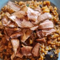 Risotto with bannana chips at Da Quebrada in Sao Paulo
