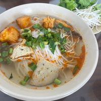 Satay noodle soup - 33k at Mỹ Thoa Chay in Da Lat