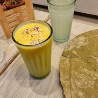 Mango Lassi and fresh lemon soda at Soam in Mumbai