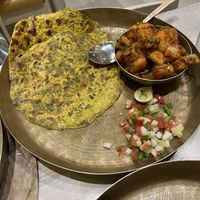 Gram flour pancakes  at Soam in Mumbai