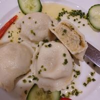 Potato-hummus filling at Brauhaus zu Murau in Murau